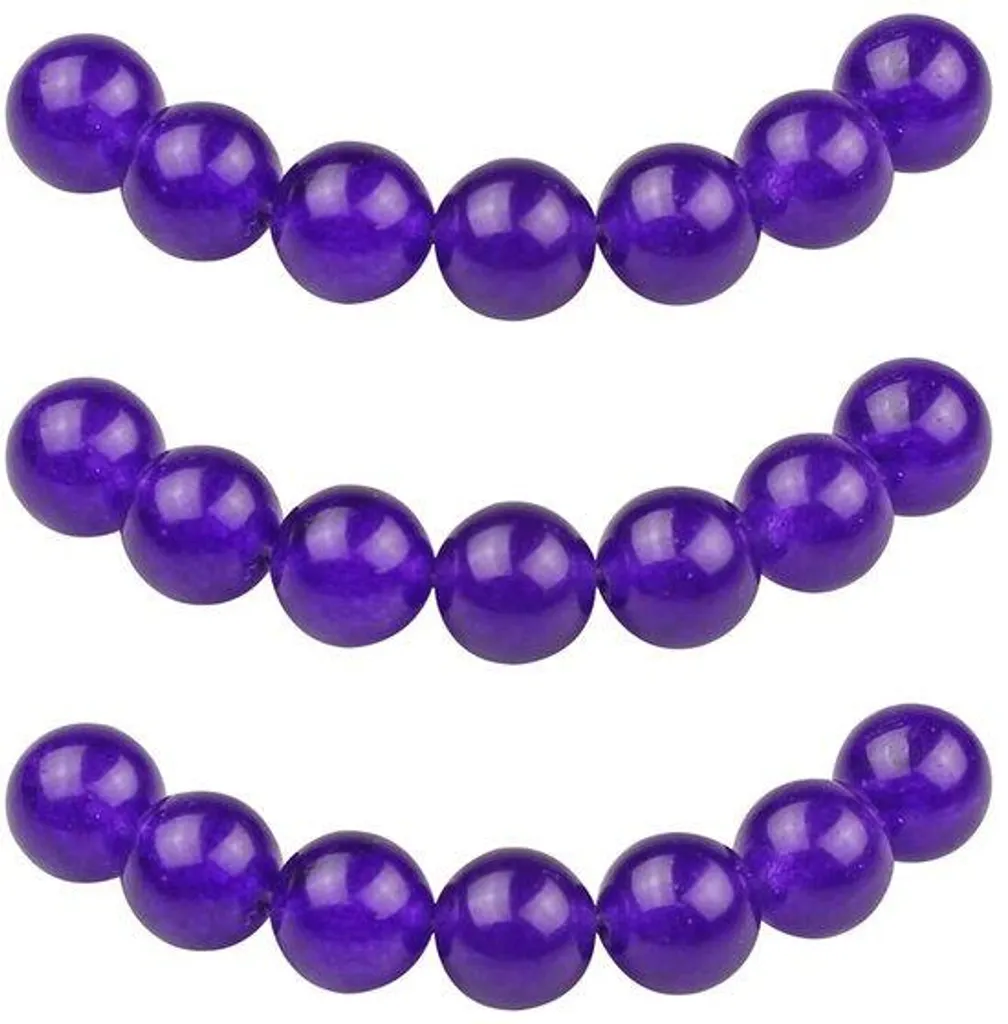 Pierres de Jade Violet 12mm : Finition Lisse pour Bijoux sans Défaut
