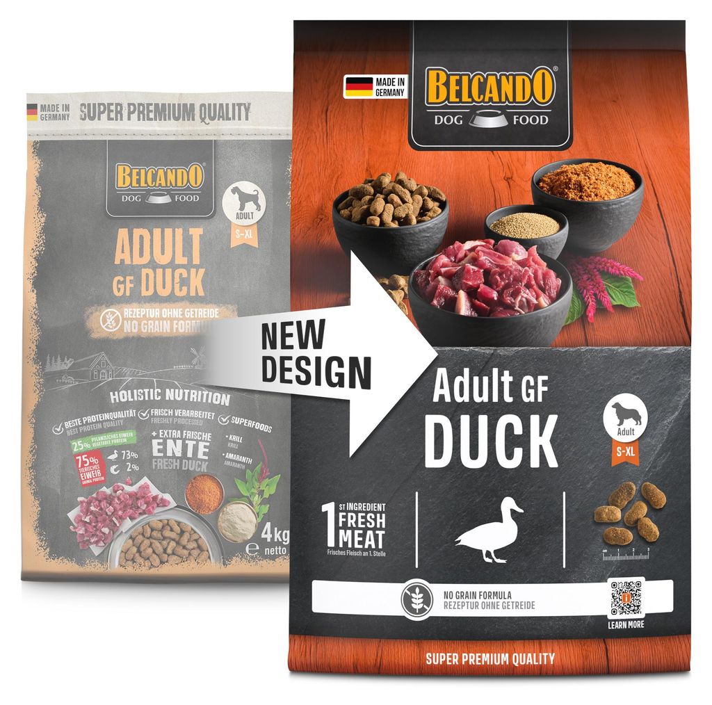 Belcando Adult GF Duck 4kg, Adult, Ente, 1 kg Produktbild 