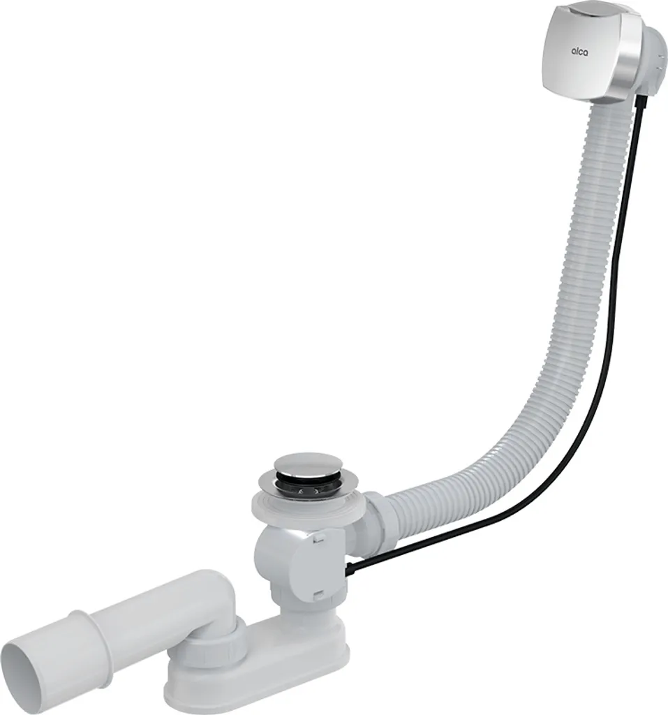 Alcadrain A51CR Piletta Vasca Automatica Cromata - Kit Scarico Completo