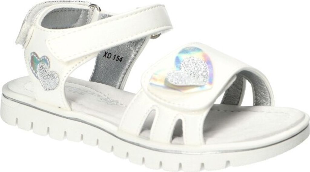 AMERICAN CLUB XD154 Solide KinderSandalen, Naturleder Innensohle, Klett Sandalen, Sandalen für Mädchen, Alb 33