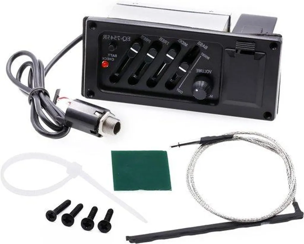 Kit Préampli pour Électrifier une Guitare Folk - Égaliseur Multi-bandes