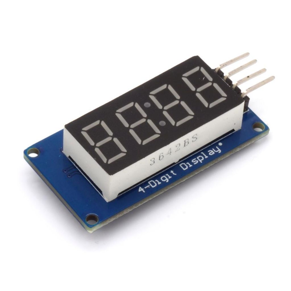 7 Segment LED Display Modul, I2C Schnittstelle, TM1637, 14mm, rot