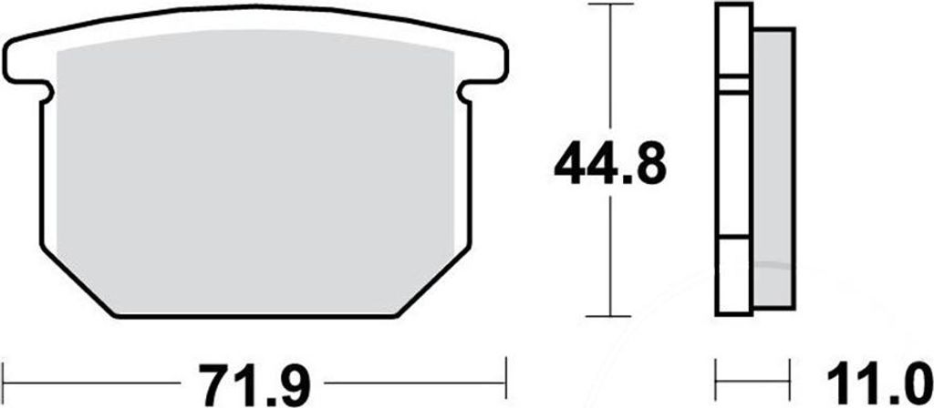 TRW Bremsbeläge MCB 501 Bremsbelag MCB 501 Bio-Standard