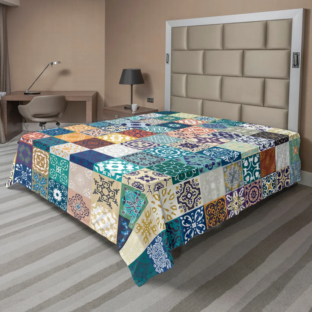 Lenzuolo ABAKUHAUS 275x260 cm Multicolore - Patchwork Tunisino