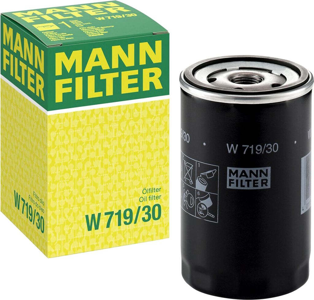 Ölfilter MANN-FILTER W 719/30 Anschraubfilter für VW Golf Produktbild 