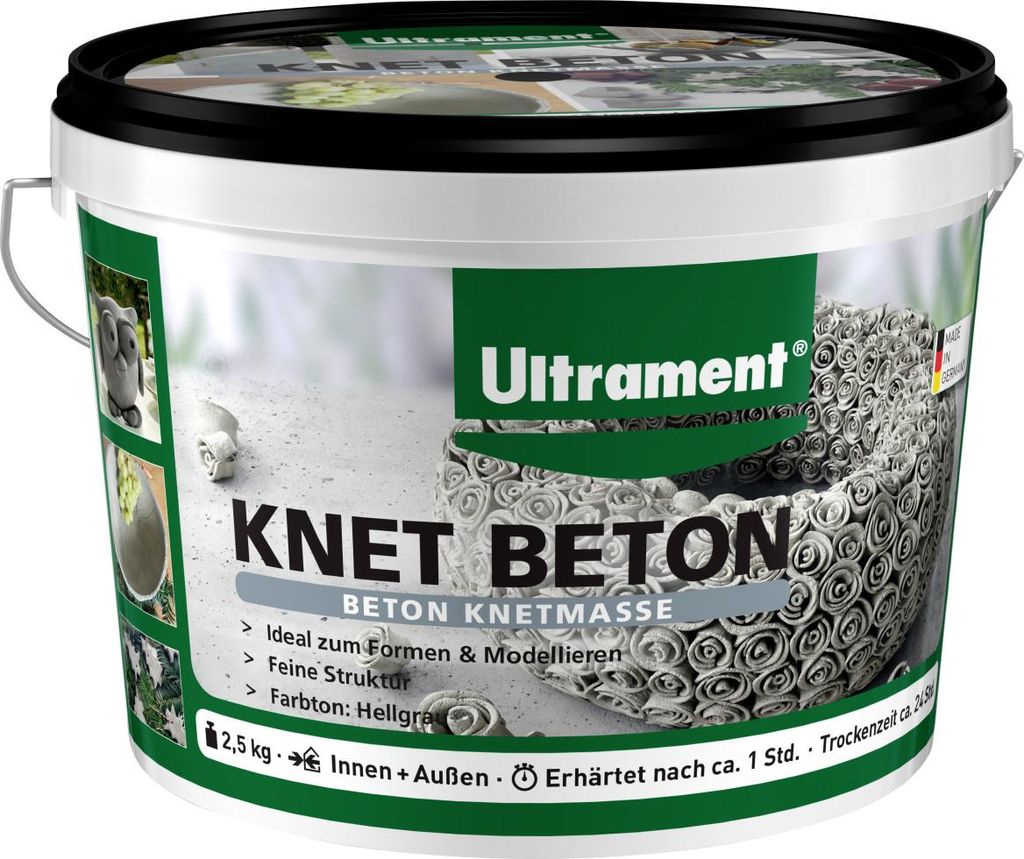 Ultrament Knet Beton 2,5 kg, hellgrau Produktbild 