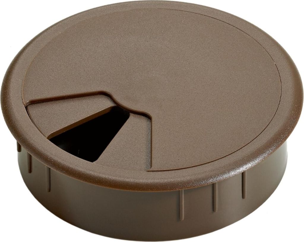 Hettich Kabeldurchführung 47915 Durchmesser 80mm Kunststoff braun - 47915