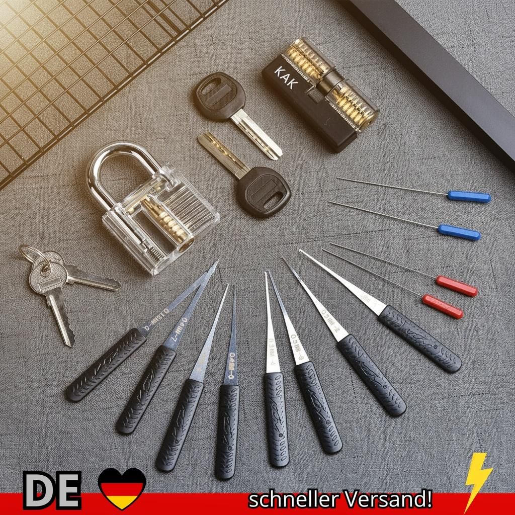 KAK Transparentes Sichtbares Pick-Cutaway-Übungs-Vorhängeschloss mit