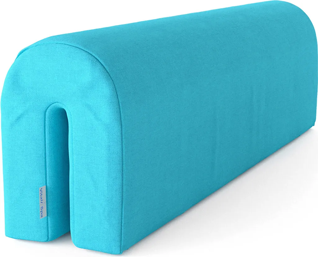 Tour de lit moelleux Vitalispa Turquoise 70x20cm en tissu doux certifié