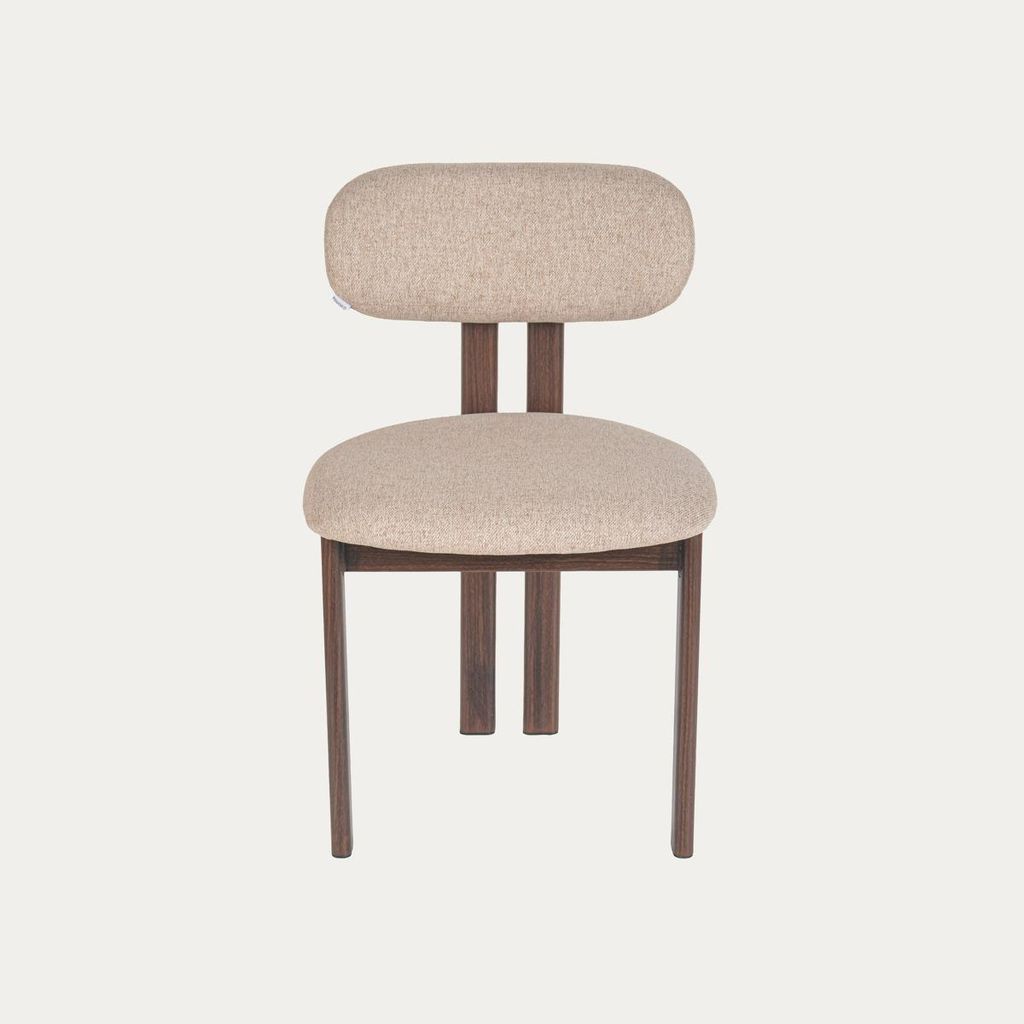 HOMLA Stuhl ELVARO, beige, 51 x 53 x 80,5 cm Produktbild 