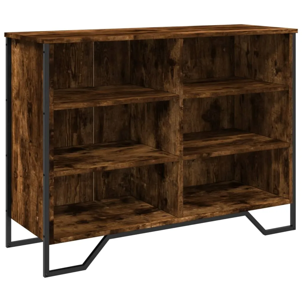 SYFAX™ Credenza Rovere Fumo 101x35,5x74,5 cm | Mobile Madia Design Moderno