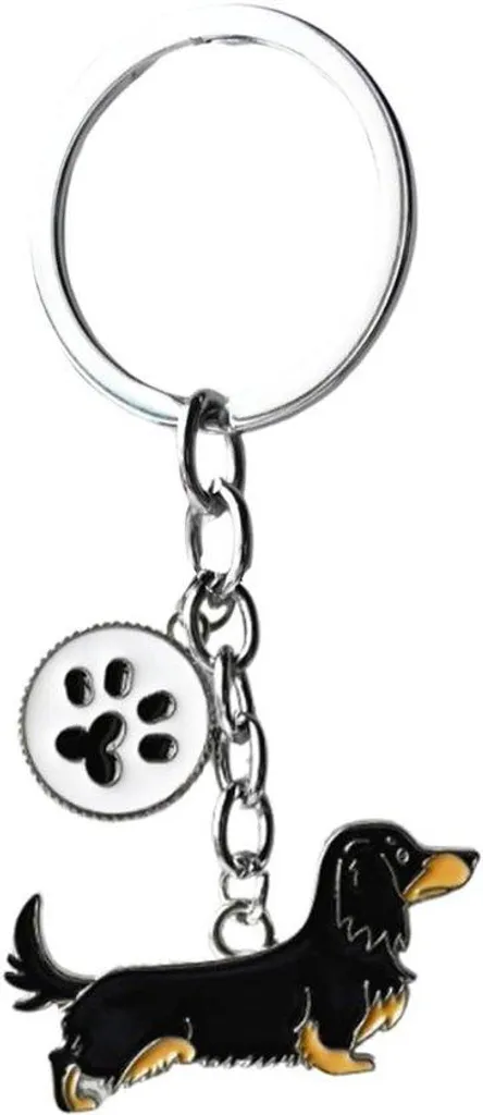 Sac en métal pour friandises de chiens motif Teckel Noir 2 hermétique