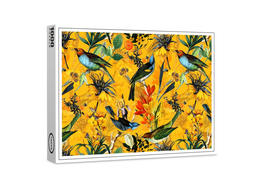 raxxa Premium-Puzzle "Exotische Nostalgie: Tropische Vintage-Kunst", 1000 Teile