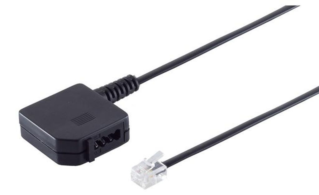 Western-Stecker 6/4 / TAE F-Buchse 0,2m Produktbild 