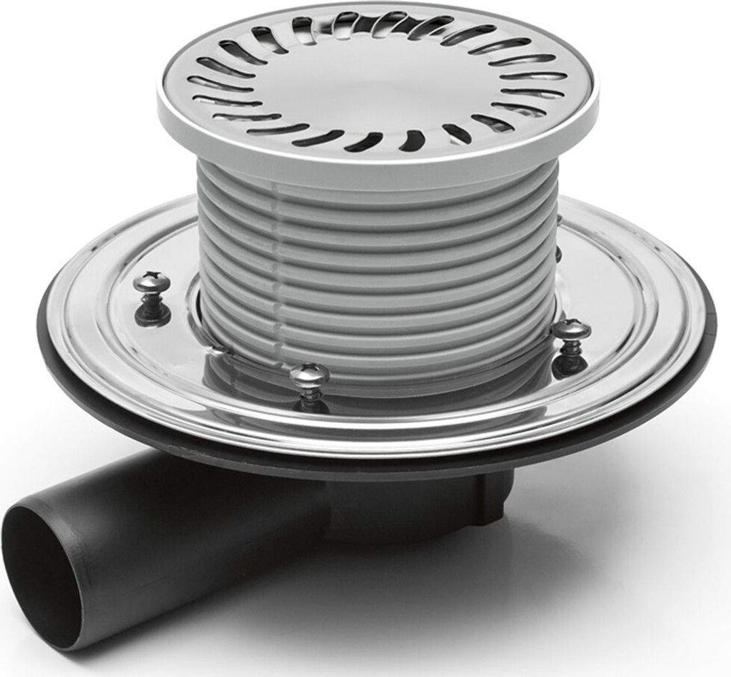 Duschablauf Badablauf Edelstahlrost rund 137 mm DN 50 (381 D)