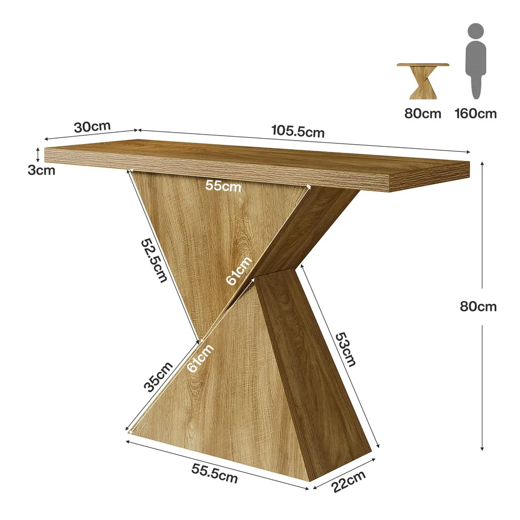 Table console étroite 105 cm Tribesigns - Solution entrée encombrée