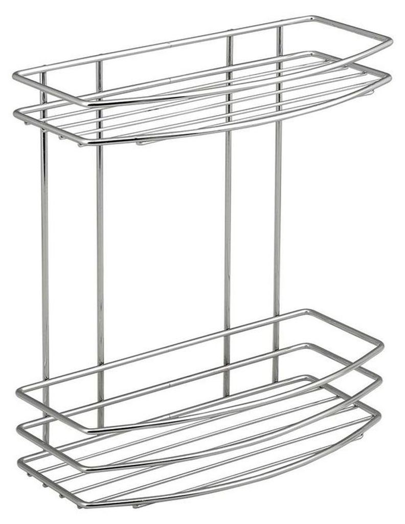 Aqualine CHROM LINE Duschablage, 2 Etagen, Chrom
