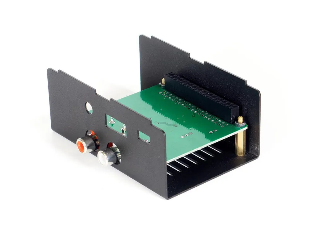 Boîtier en Acier Noir pour HiFiBerry DAC+ et Raspberry Pi 3 Modèle B B+