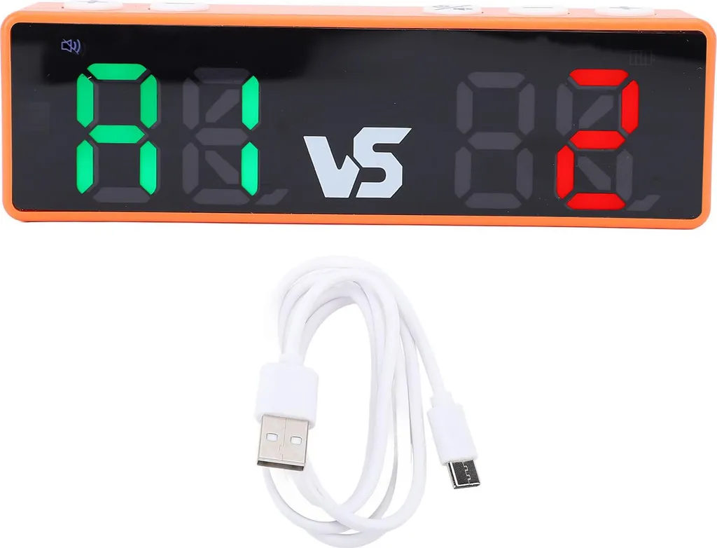 Ne Perdez Plus le Score : Mini Compteur LED Lumineux et Rechargeable 4/D