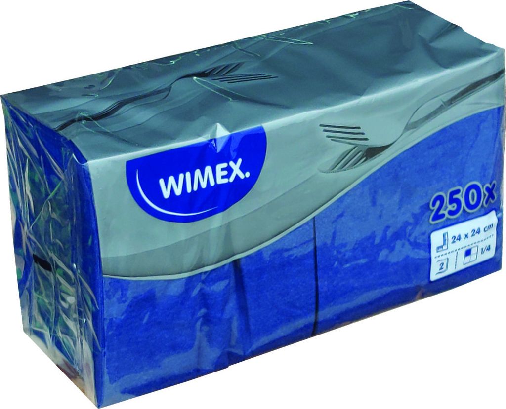 250 Cocktail-Servietten 2-lagig ca. 24x24cm dunkelblau Produktbild 
