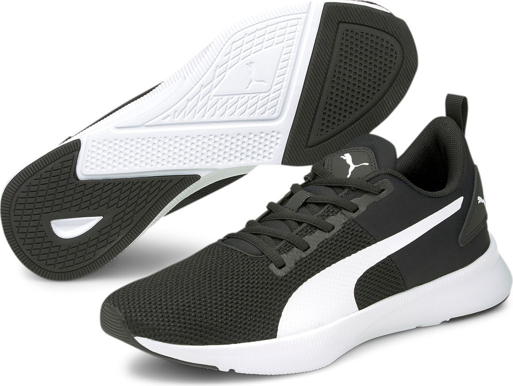 Puma Uni Flyer Runner Sneaker Laufschuhe Sportschuhe Fitnessschuhe, Größe:UK 6 - EUR 39 - 25 cm, Farbe:Schwarz (Puma Black - Puma White)