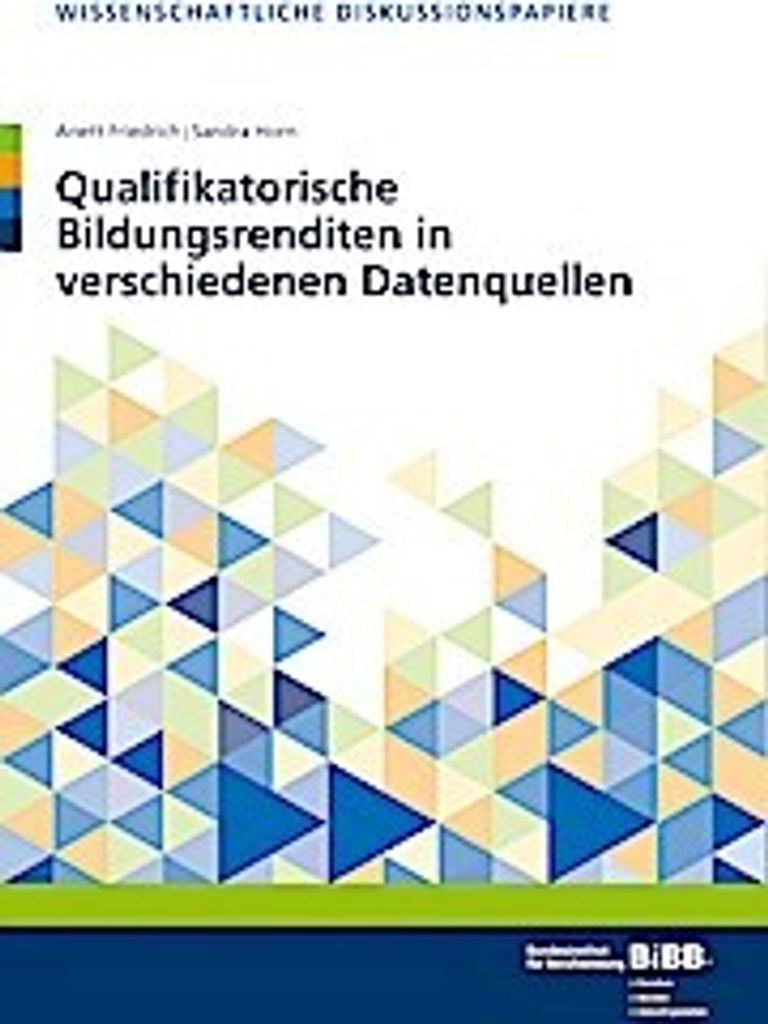 Qualifikatorische Bildungsrenditen in verschiedenen Datenquellen