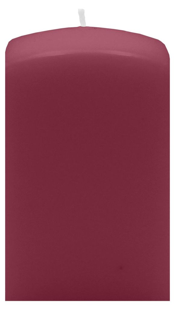 Quader Kerzen Burgund Rotbraun 15 x Ø 7/7 cm, 8 Stück Produktbild 