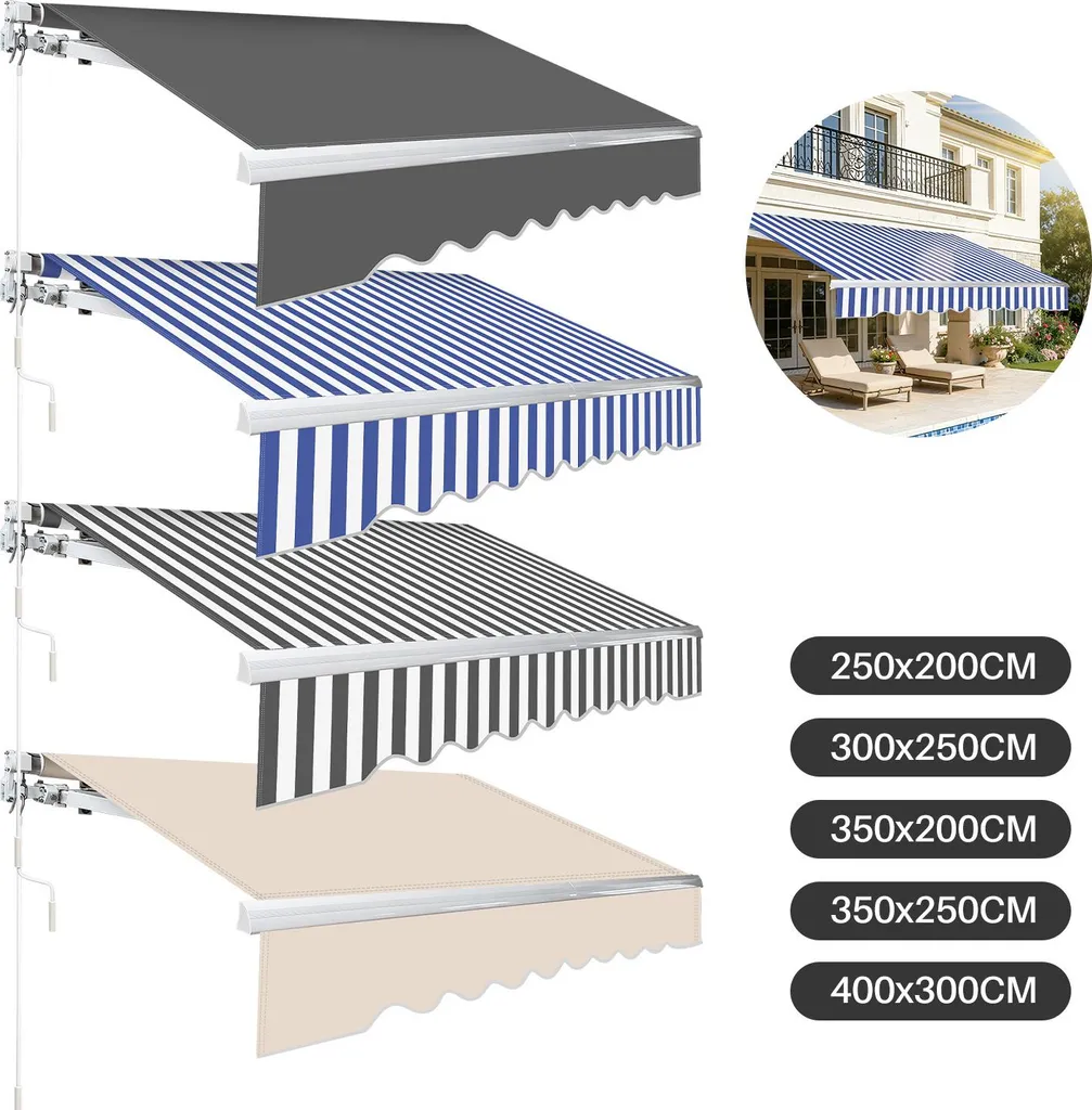 Scheda Tecnica Tenda Izrielar 300x250 - Struttura in Alluminio e Poliestere