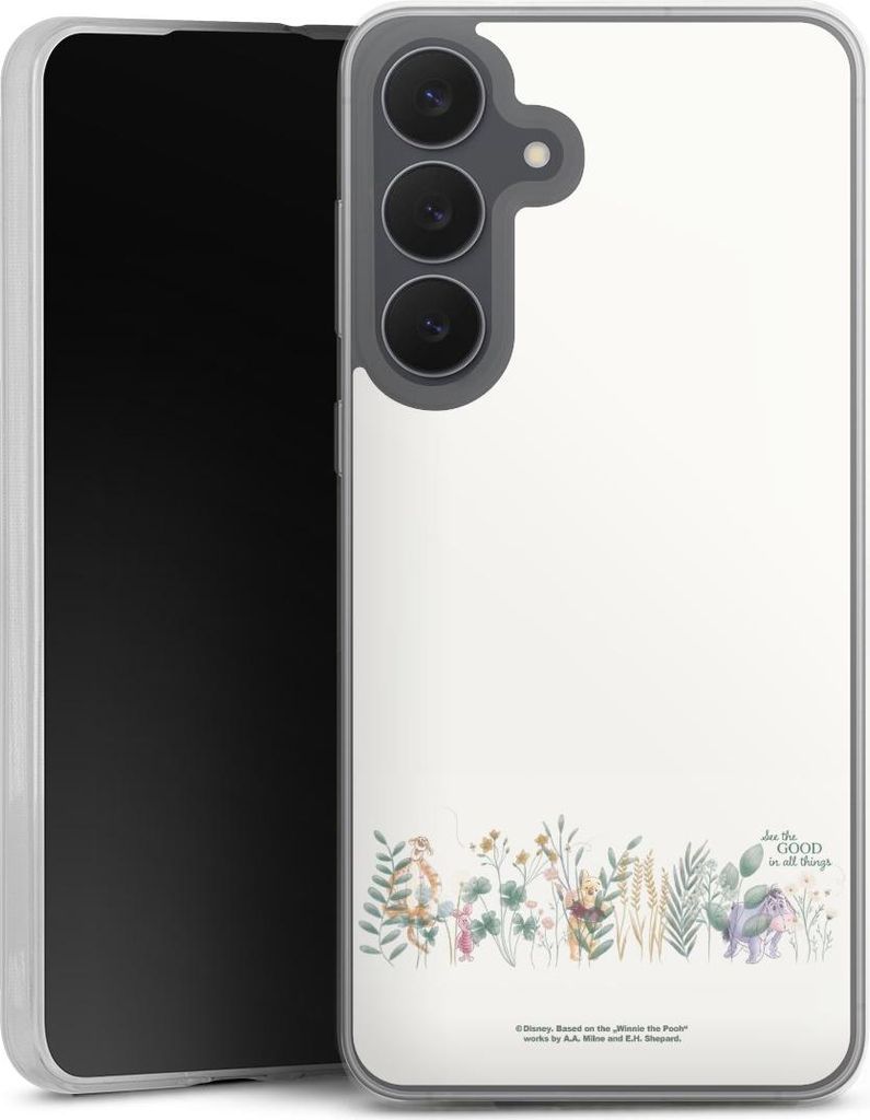 DeinDesign Slim Hülle für Samsung Galaxy S25 FE Silikon Case Ultra Dünn Handyhülle Disney Winnie Puuh Eukalyptus