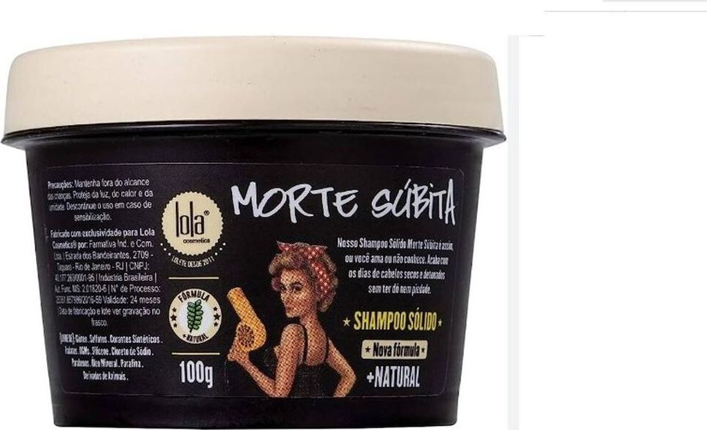 festes Shampoo Lola Cosmetics Morte Súbita 100 g