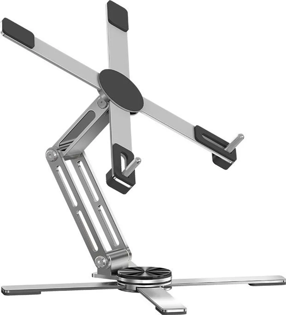 Supporto Laptop Girevole 360 Acciaio Carbonio INF - Stand Regolabile
