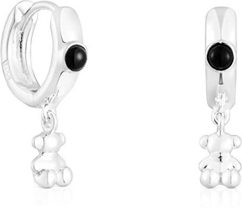 Regala TOUS Bold Bear 1003881500: Orecchini Argento e Onice