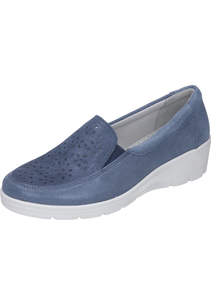 Comfortabel Damen Slipper bequem blau Gr. 38