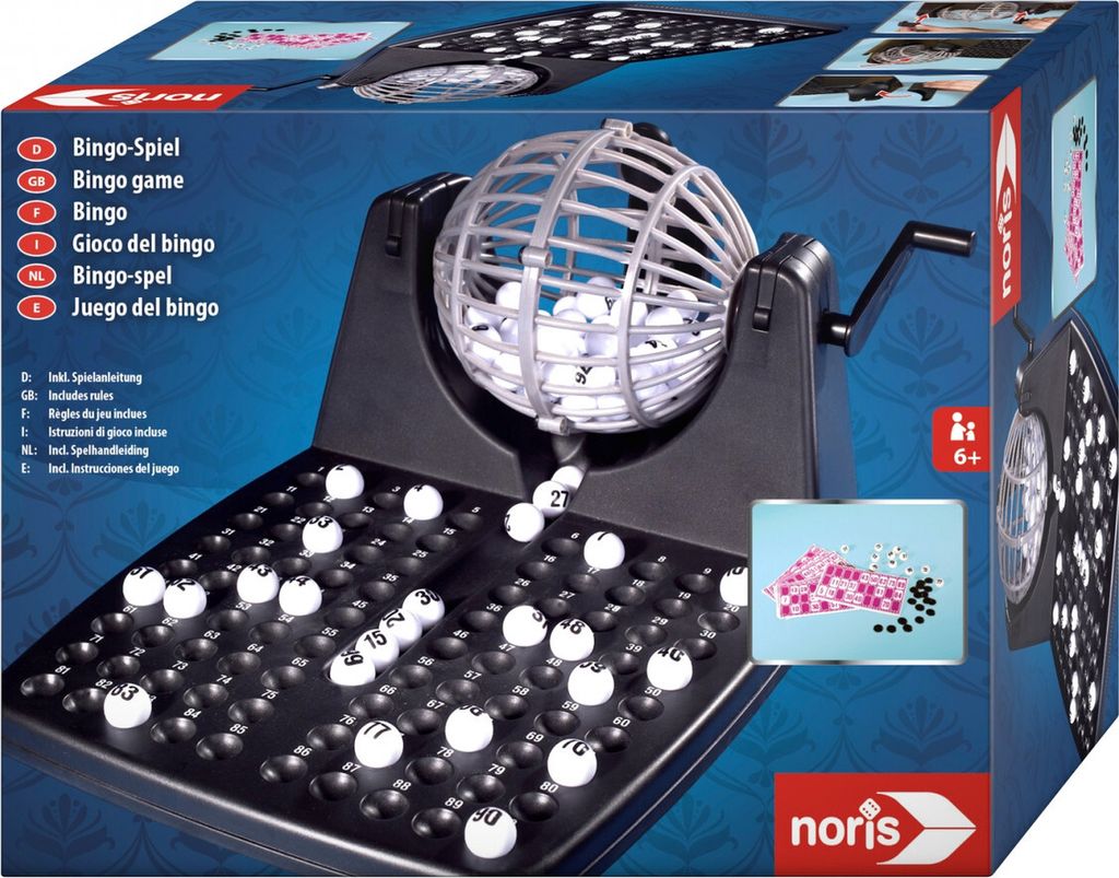 Noris - Bingo bubon vrátane žetónov, 90 loptičiek a 12 Obrázok produktu 3