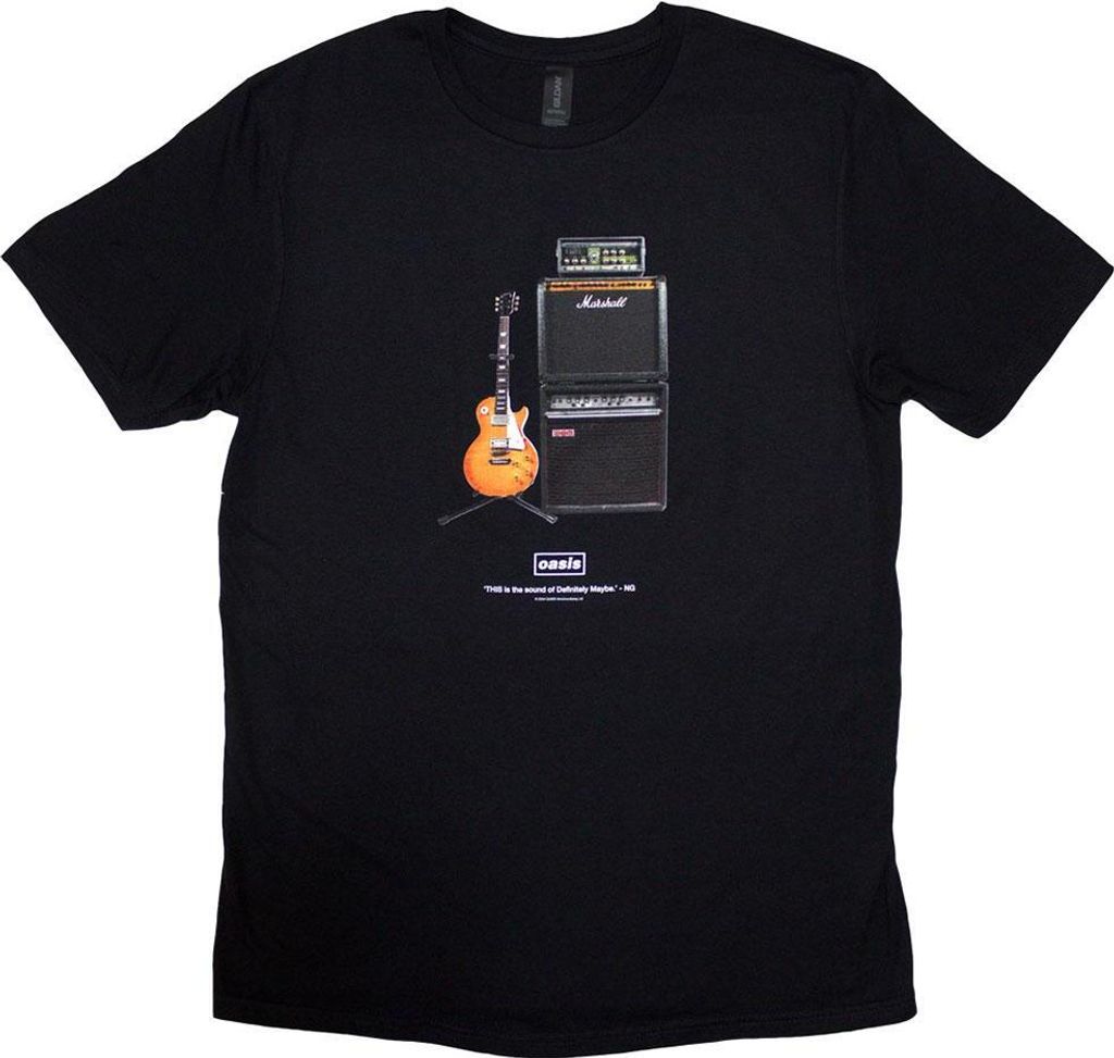 Oasis - "Definitely Maybe" T-Shirt für Herren/Damen Uni RO12965 (XL) (Schwarz)