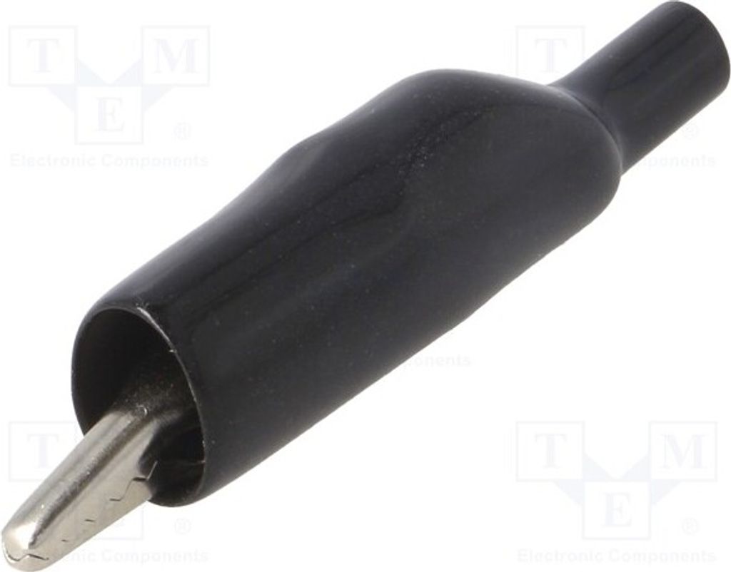 1x Krokodilklemme 60VDC 5A schwarz Ber.Halt: max.7,62mm 2240-0 Krokodilklemmen 4mm