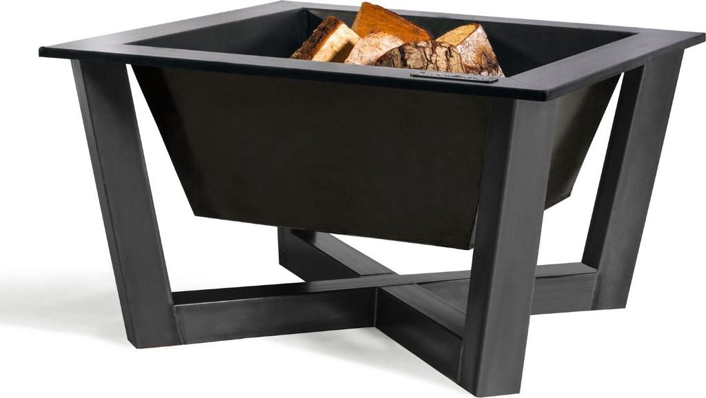 Feuerschale Nevada Stahl quadratisch 70 x 70 cm für Garten & Terrasse
