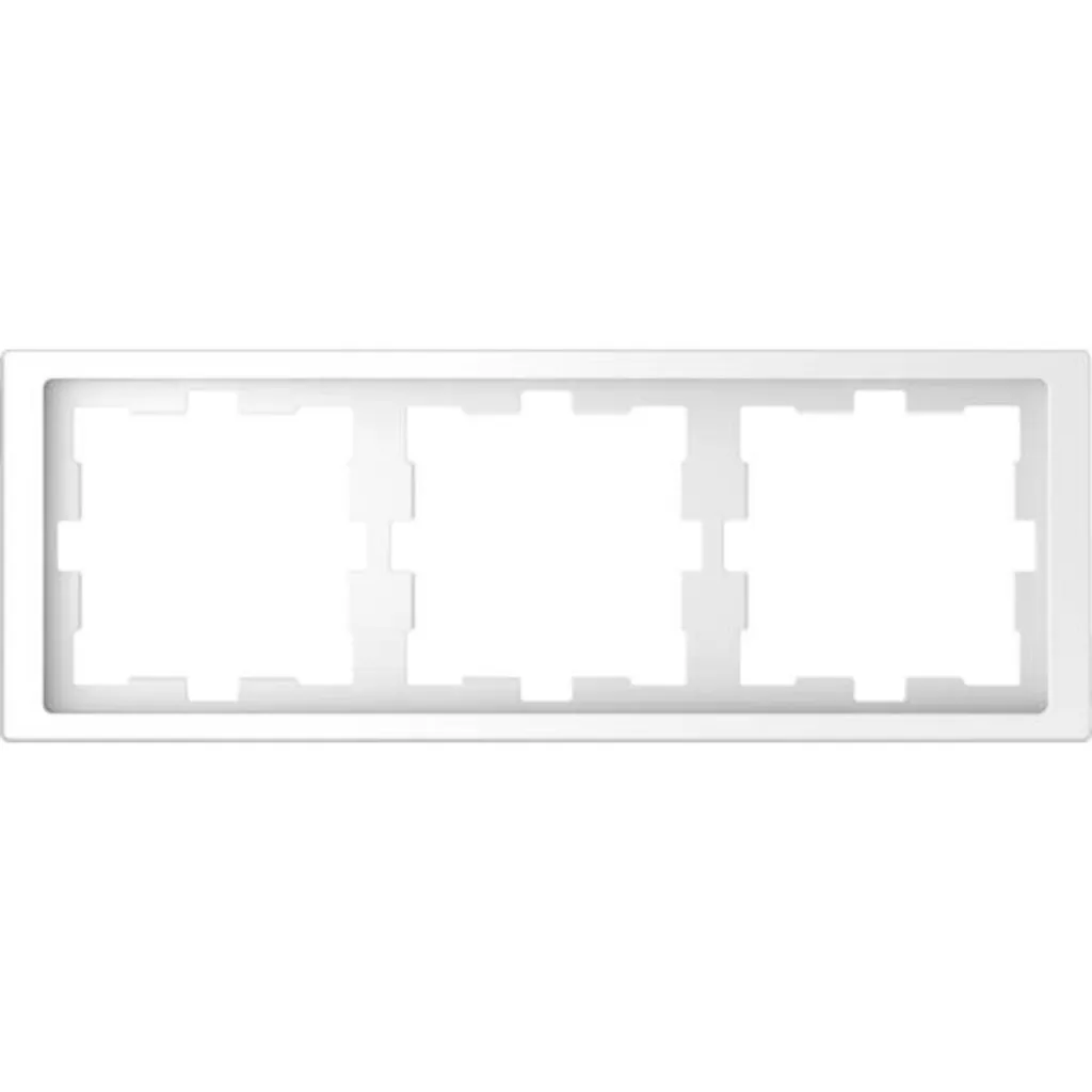 Merten MEG4030-6535 Cadre de finition triple D-Life blanc lotos
