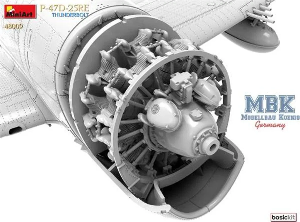 Kit MiniArt P-47D-25RE Thunderbolt 1:48 avec détails en plastique - 15
