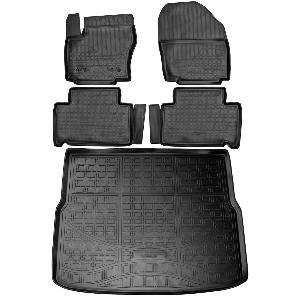 Fußmatten & Kofferraumwanne Set passend für Ford S-MAX I | WA6 | 2006-2014