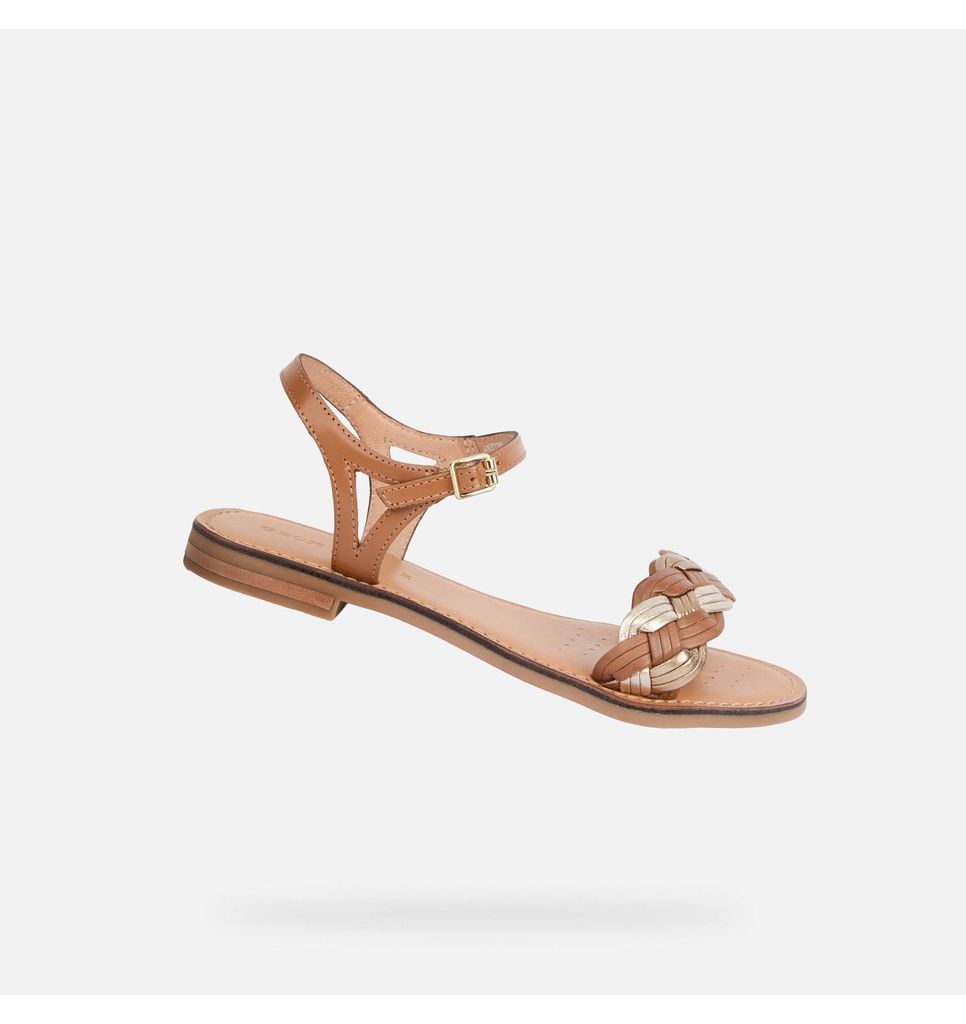 Geox Braune Damensandalen von Maddalusiac 36