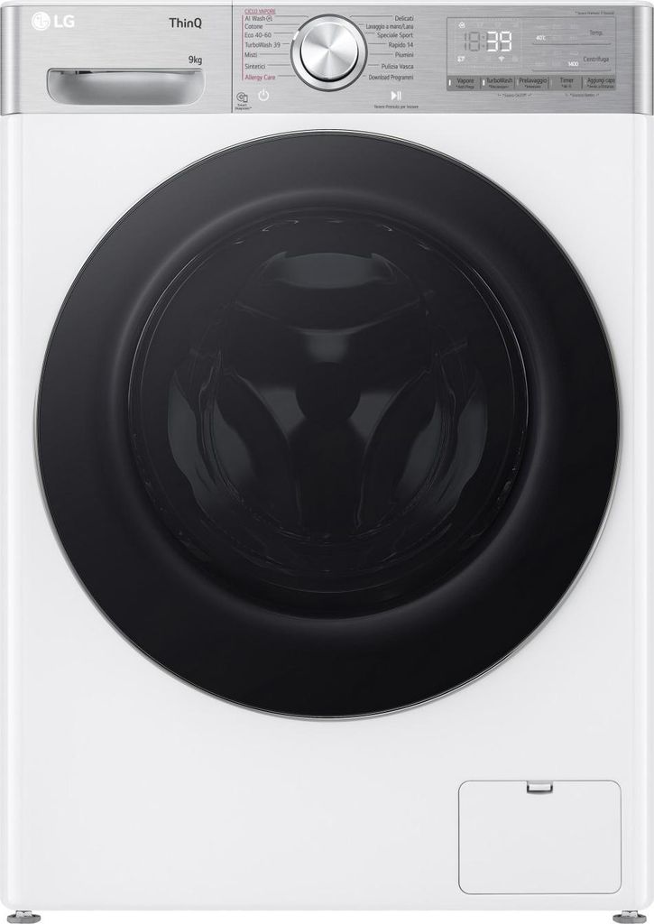 LG F4R9009TPWC, Frontlader, 9 kg, B, 71 dB, 1400 RPM, A Produktbild 