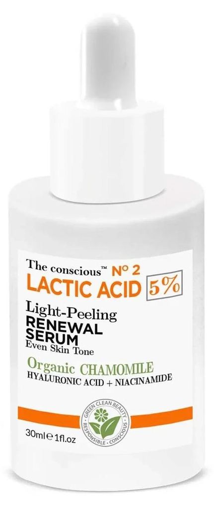The conscious LACTIC ACID leichtes Peeling Erneuerungsserum Bio-Kamille 30 ml