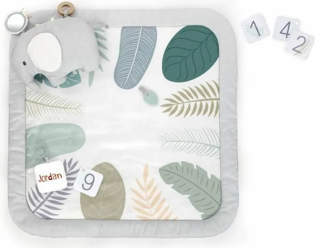 Tapis de jeu Ingenuity Cozy Spot en coton doux lavable pour bébé