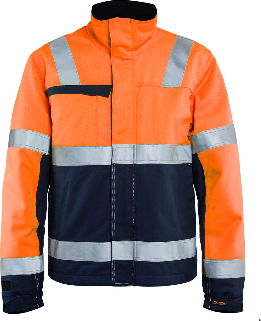 Blakläder Multinorm Winterjacke High Vis Orange/Marineblau 4069 1513, Farbe:high vis orange/marineblau, Größe:M