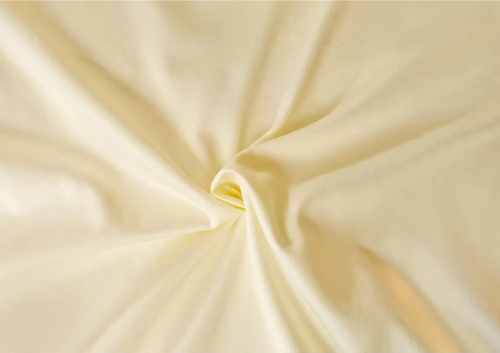 Lenzuolo Singolo 90x200 in Satin di Cotone Bianco Avorio con Angoli