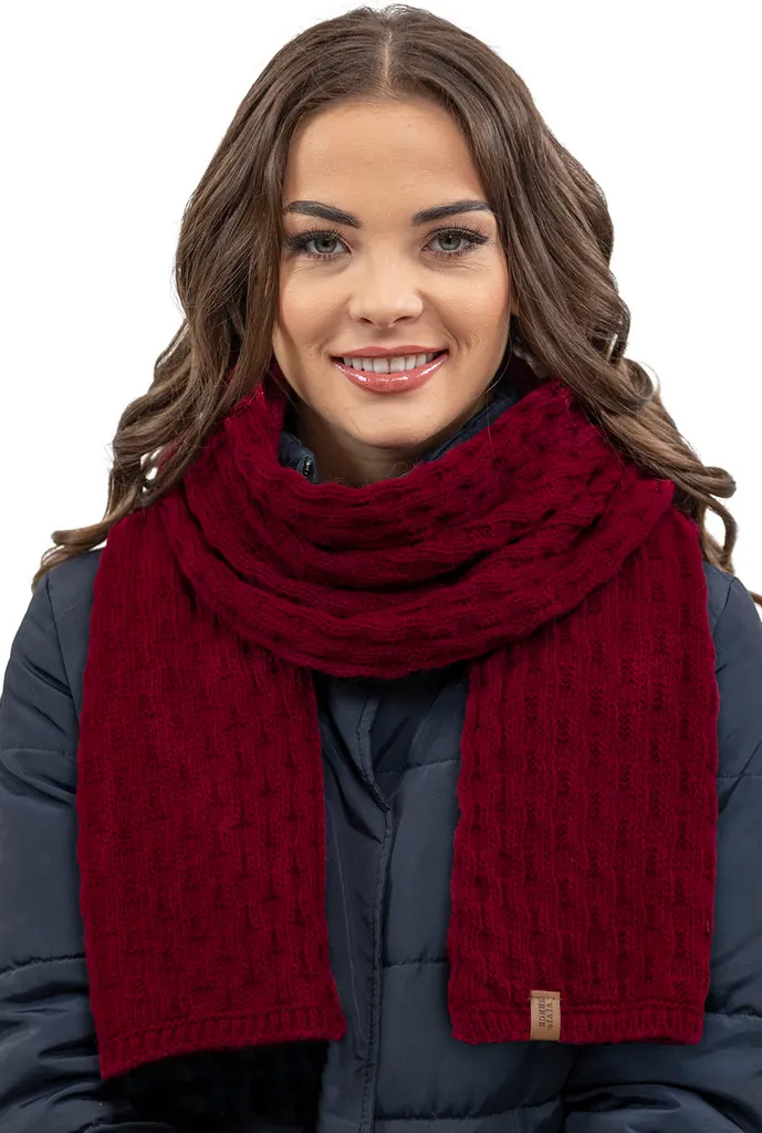 Vivisence Sciarpa Donna Bordeaux - Copricollo Morbido e Chic