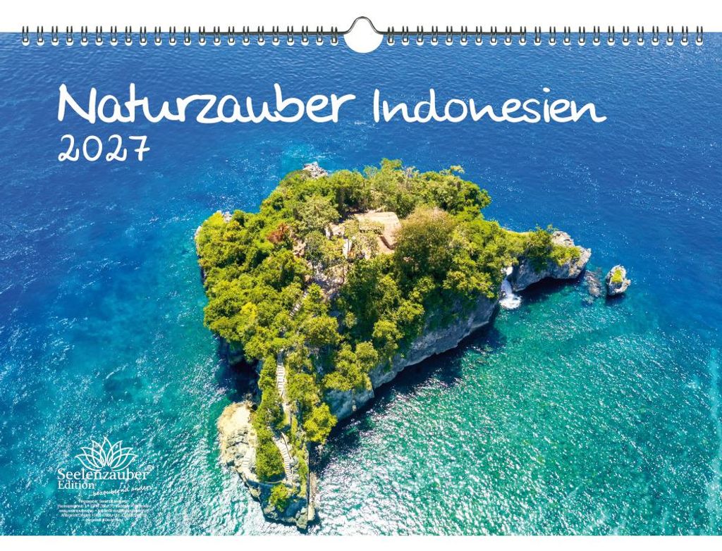 Naturzauber Indonesien DIN A3 Kalender für 2027 Landschaft Natur Land Urlaub Strand - Seelenzauber
