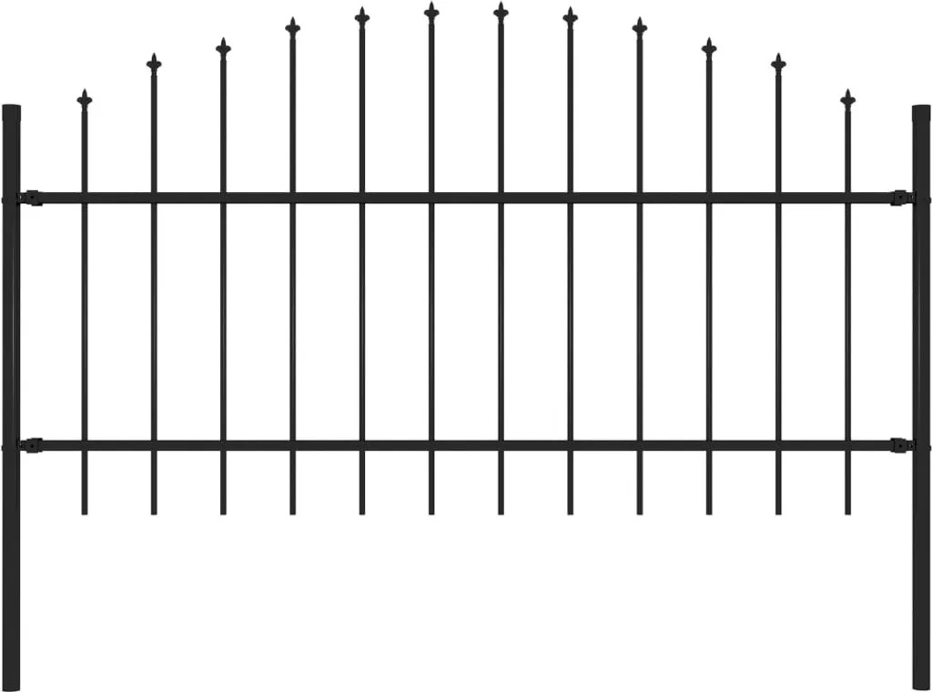 Sistema di Recinzione Modulare Acciaio Nero 1,7m x 1,25m | Professionale