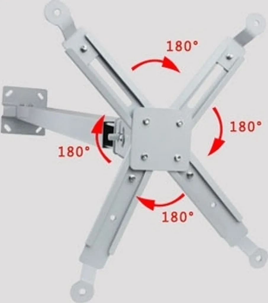 Support de Plafond pour Projecteur Télescopique en Acier de 65 cm - 6